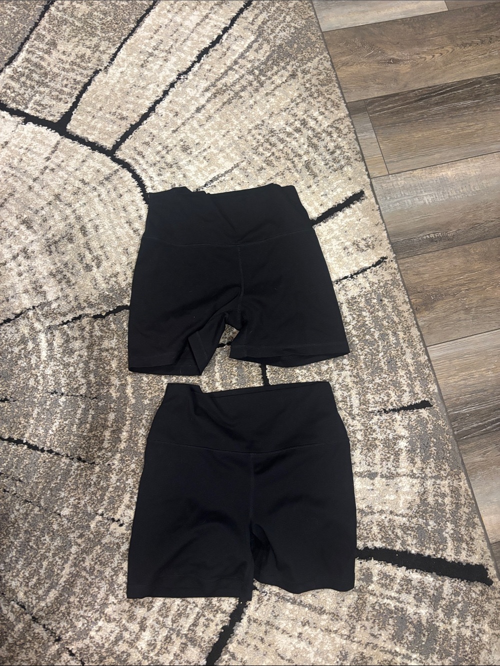 Yogalicious Black High-Waist Bike Shorts Pair